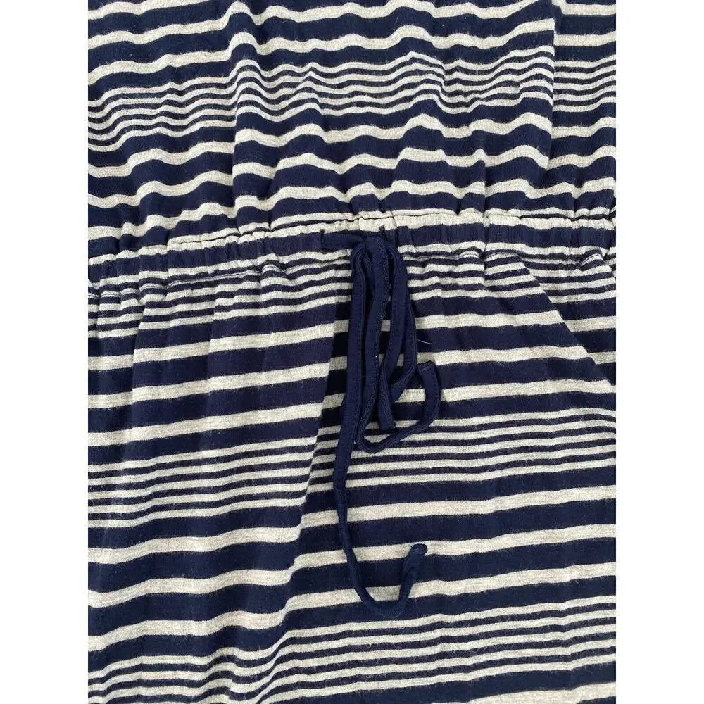 Olive and Oak Womens Navy and Gray Striped Cabana Crew Neck Knit Dress Size XL - Picture 7 of 10